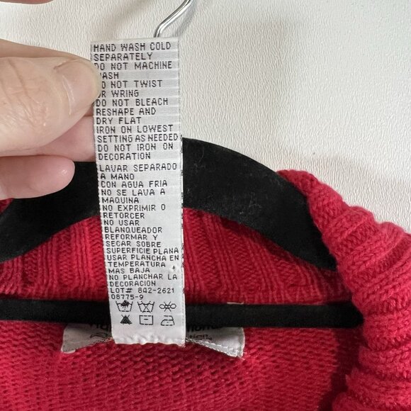 Vintage Tiara International Christmas reindeer full zip sweater woman's size XL - Picture 7 of 10